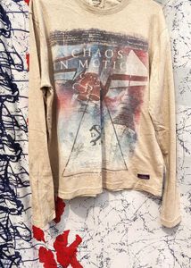 Nude Graphic Print Long Sleeve T-Shirt