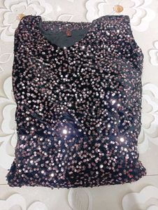 Woman Sequence Grown Party wear ( Free Size Upto L