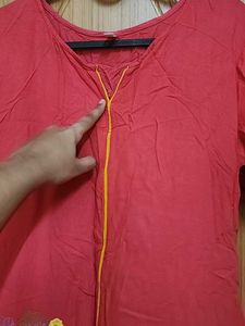 A Line Kurta Without Side Cuts