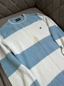 Men's Striped Crew Neck Sweater