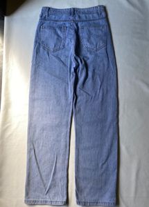 Light Wash Straight Denim Jeans