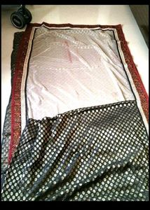 Designer Saree with Golden Motifs