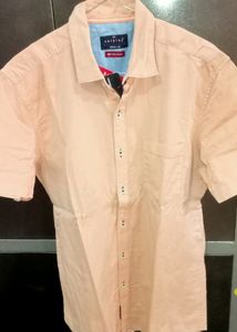 Men's Peach Casual Shirt
