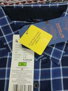 Men's Blue Checkered Casual Shirt