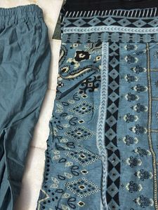 Stylish Teal Salwar Kameez Set