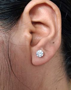 Sparkling Stud Earrings silver 92.5