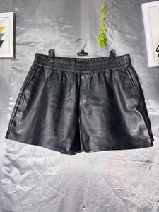 Mango Black Faux Leather Shorts