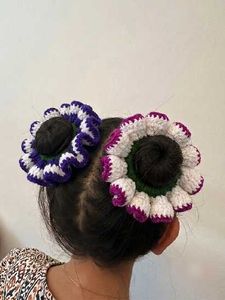 Handmade Crochet Scrunchies | Set of 4