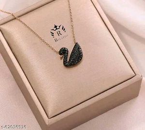 Elegant Swan Pendant Necklace