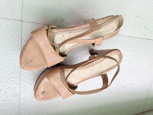 Chic Beige Platform Heels