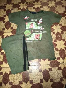 Kids Space Theme Cotton Outfit 5 to 4 year old bab