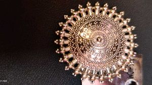 Silver Tone Jhumka Earrings