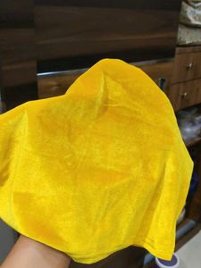 Yellow Velvet Cami Crop Top