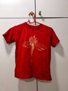 Red Graphic Print T-Shirt