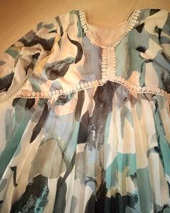 Stylish Tiered Print Kurta top