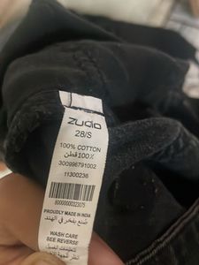 Wide Leg Black Denim Jeans