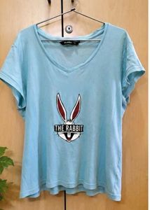 Cute The Rabbit V-Neck T-Shirt