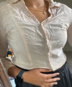 Cream Formal shirt