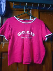 Cute Pink Brooklyn Graphic T-Shirt
