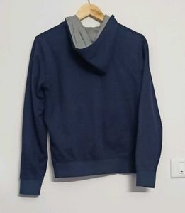 Men's Navy Blue Zip-Up Hoodie