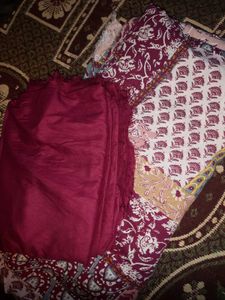 Boho Patchwork dress material for lady's