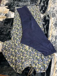 Floral Print Women's Kurta with pajama