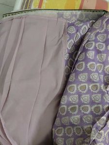 Beautiful Lavender Saree with Intricate Border