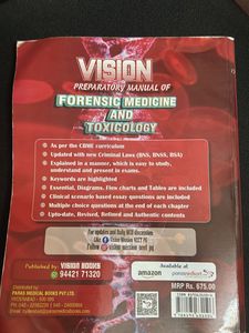 Vision Preparatory Manual of Forensic Medicine