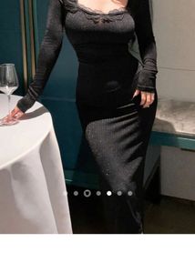 Sparkly Black Long Sleeve Dress