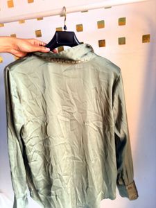 luxe satin shirt
