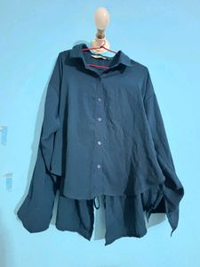 Stylish teal blue shirt