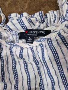 Striped Sleeveless Tie-Strap Top