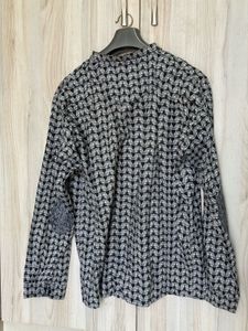 Men's Graphic Print Button-Up Shirt