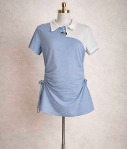 Chic Ruched Polo Tunic