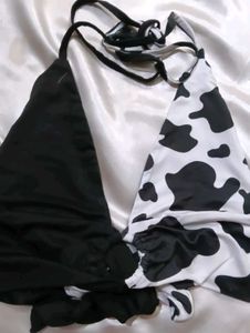 Cow Print Bikini Set