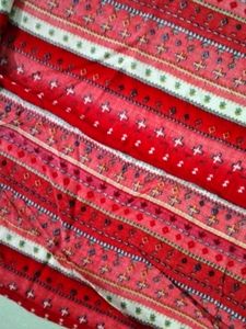 Red colour Plazo suit