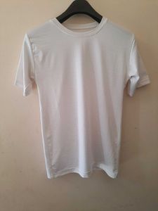 White Gym Crew Neck T-Shirt