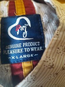 While Cotton Shirt With Tag