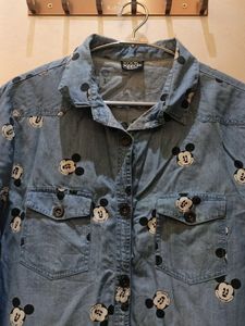 Micky mouse jeans shirt