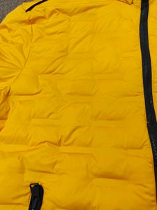 Yellow Padded Hooded Jacket