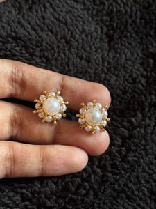 Traditional Pearl Stud Earrings