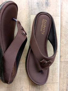 Leeberty Footwear Brown Flip Flops