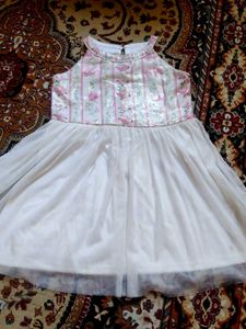 beautiful white girls frock