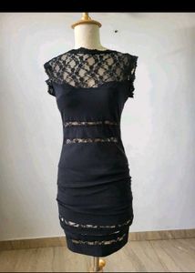 Elegant Black Lace Dress