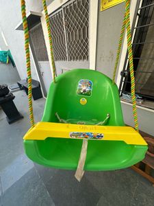 Kids Green and Yellow Swing