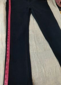 Navy Blue Straight Leg Pants