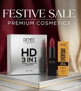 branded Renee HD 3-in-1 Foundation & Matte Lipstic