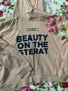 Pink Graphic Print Hoodie