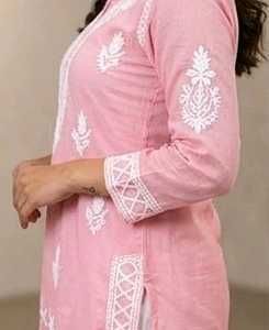 Pink Embroidered Kurta Set with Dupatta