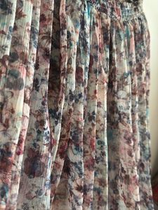 Flowy Floral Midi Skirt